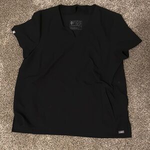FIGS Black Torbeck Scrub Top Size - L